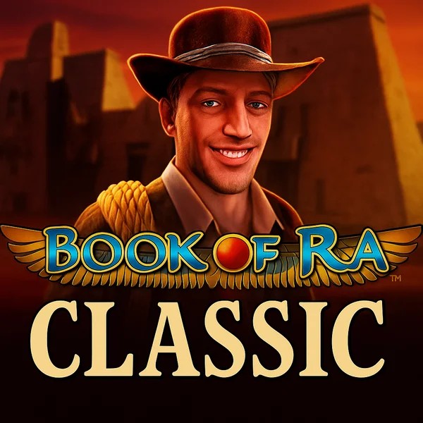 Book of Ra Classic logo by Novomatic Mostbet Casino