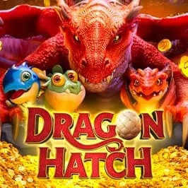 Dragon Hatch slot logo by PG Soft at Mostbet Casino