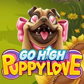 Go High Puppy Love logo – Slots by RubyPlay at Mostbet Casino
