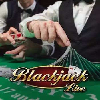 Live Blackjack game by Evolution – logo hosted on Mostbet Casino