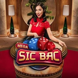 Mega Sic Bac slot logo by Pragmatic Play at Mostbet Casino